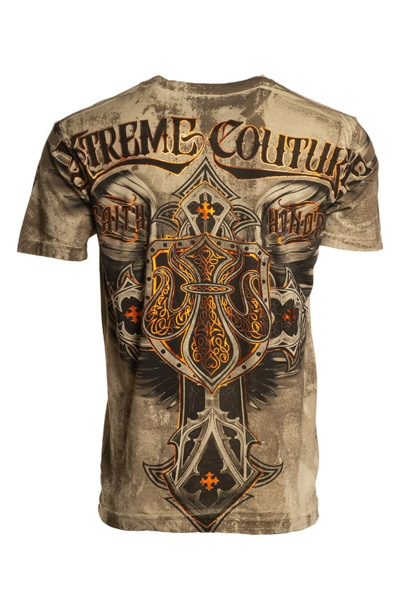 XTREME COUTURE by AFFLICTION Men's T-Shirt LOCKDOWN Biker MMA S-5X