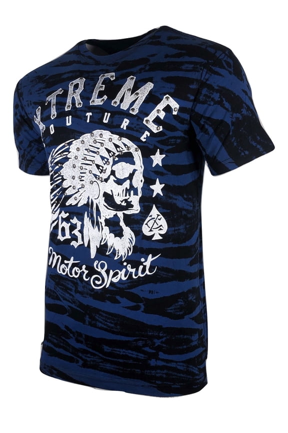 by AFFLICTION Men's T-Shirt REBELLIOUS SPIRIT Biker MMA