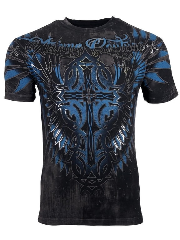 by AFFLICTION Men's T-Shirt ULTIMATE GLORY Biker MMA