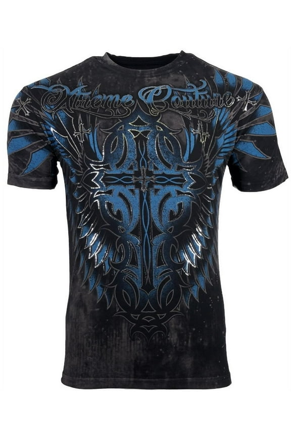 by AFFLICTION Men's T-Shirt ULTIMATE GLORY Biker MMA