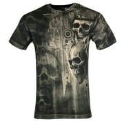 XTREME COUTURE by AFFLICTION Mens T-Shirt DEATHS GRIN Skulls Biker GYM S-4X