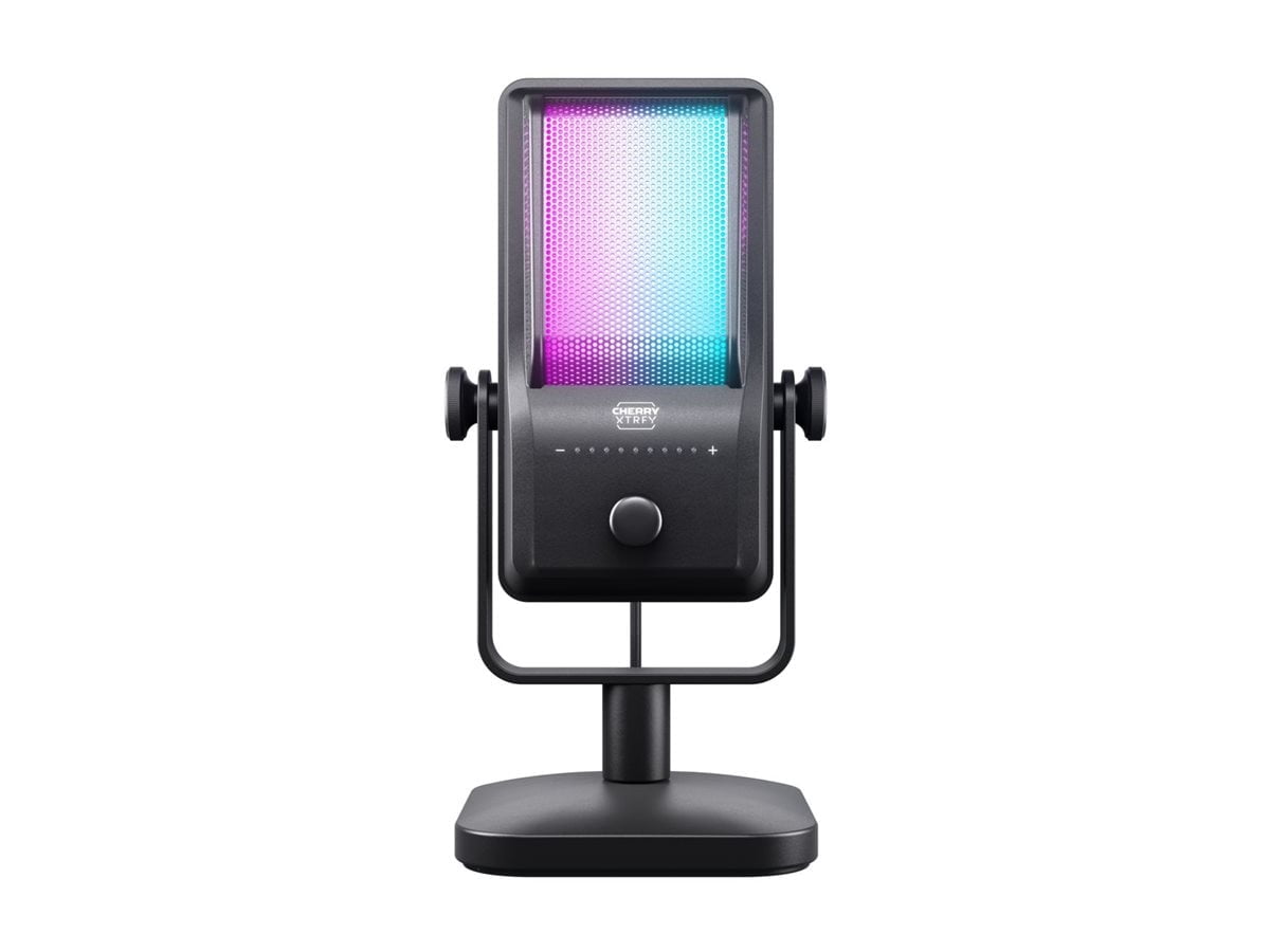 Cherry XTRFY Ngale R - Premium USB Microphone for Streaming & Gaming, RGB Illumination, Black