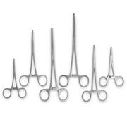 XTRM Craft 6 Pcs Hemostat Set - 5, 6.25, 8 Straight & Curved