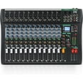 XTUGA CT120 12Channel Professional Audio Mixer for Computer Recording