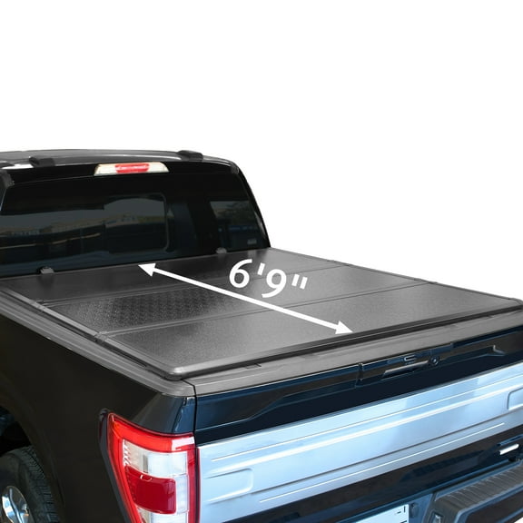 XTWEEX Hard Tri-fold Truck Bed Tonneau Cover Fits 2020-2023 Chevrolet Silverado/GMC Sierra 2500/3500 HD 6.9 ft Bed Black