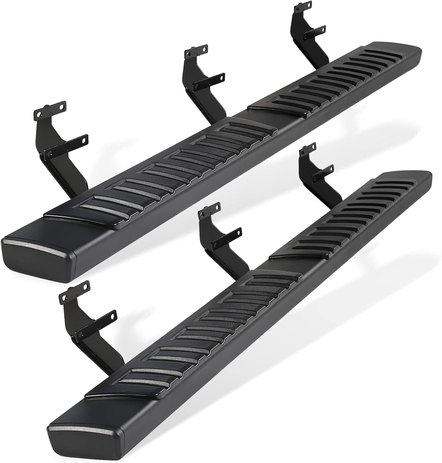 TPA Running Boards Side Step Nerf Bar Fit for 2015-2026 Ford F-150 SuperCrew Cab 4-Door 2017-2026 Ford F250 F350 Super Duty Crew Cab 6 inch Black Aluminum Alloy