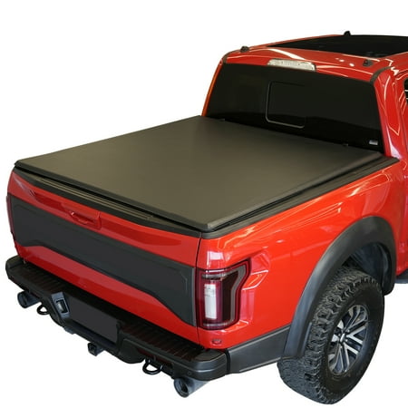 XTWEEX Soft Roll Up Truck Bed Tonneau Cover Fits 2005-2023 Nissan Frontier Fleetside 5 ft Bed Black(with or Without Utilitrack)(Not Made in México)
