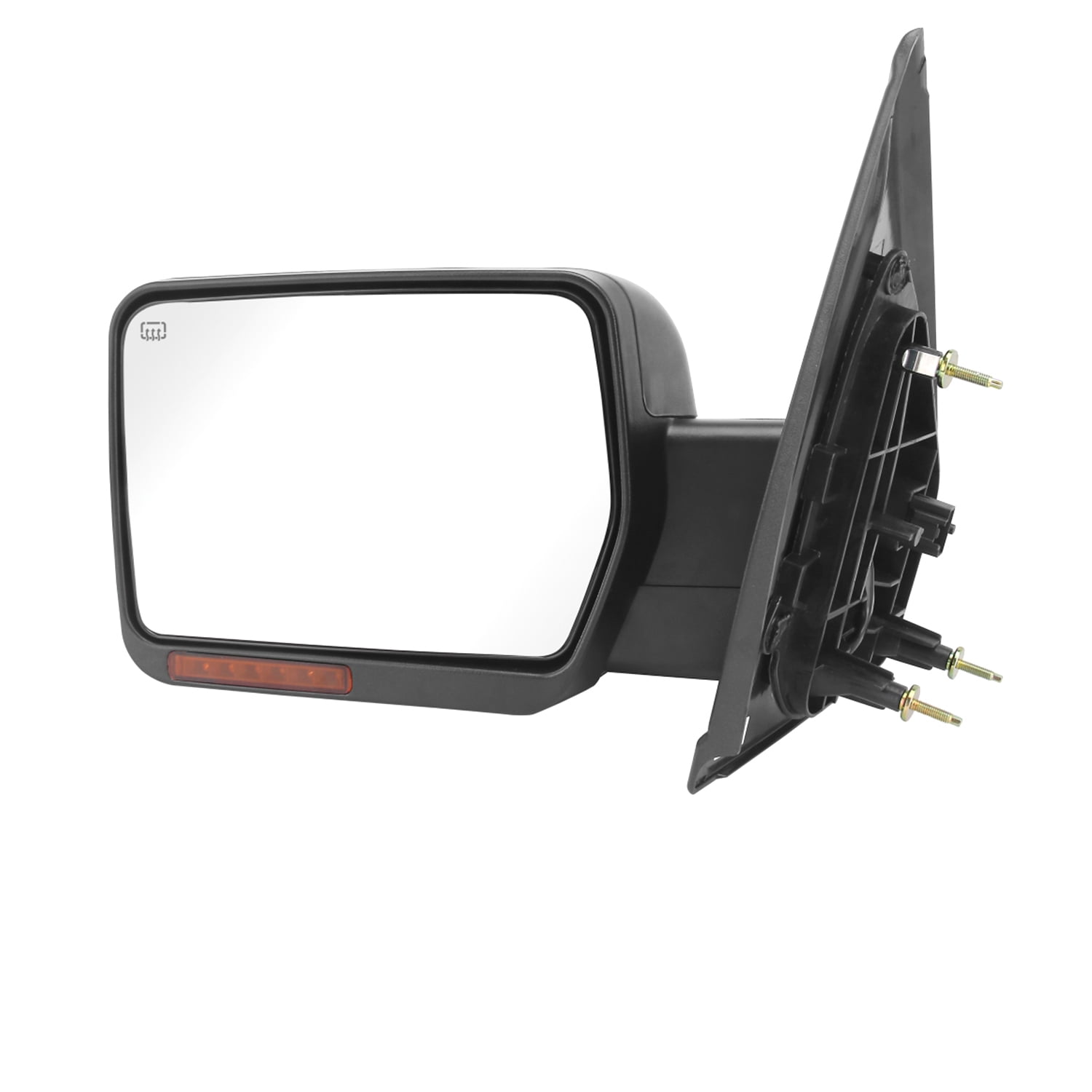 PZ Driver and Passenger Side Tow Mirrors With POWER HEATED,W/AMBER  SIGNAL,Clearance Lamp,CHROME,Replacement Fit for 2007-2014  SILVERADO/SIERRA/Avalanc 外装、ボディパーツ