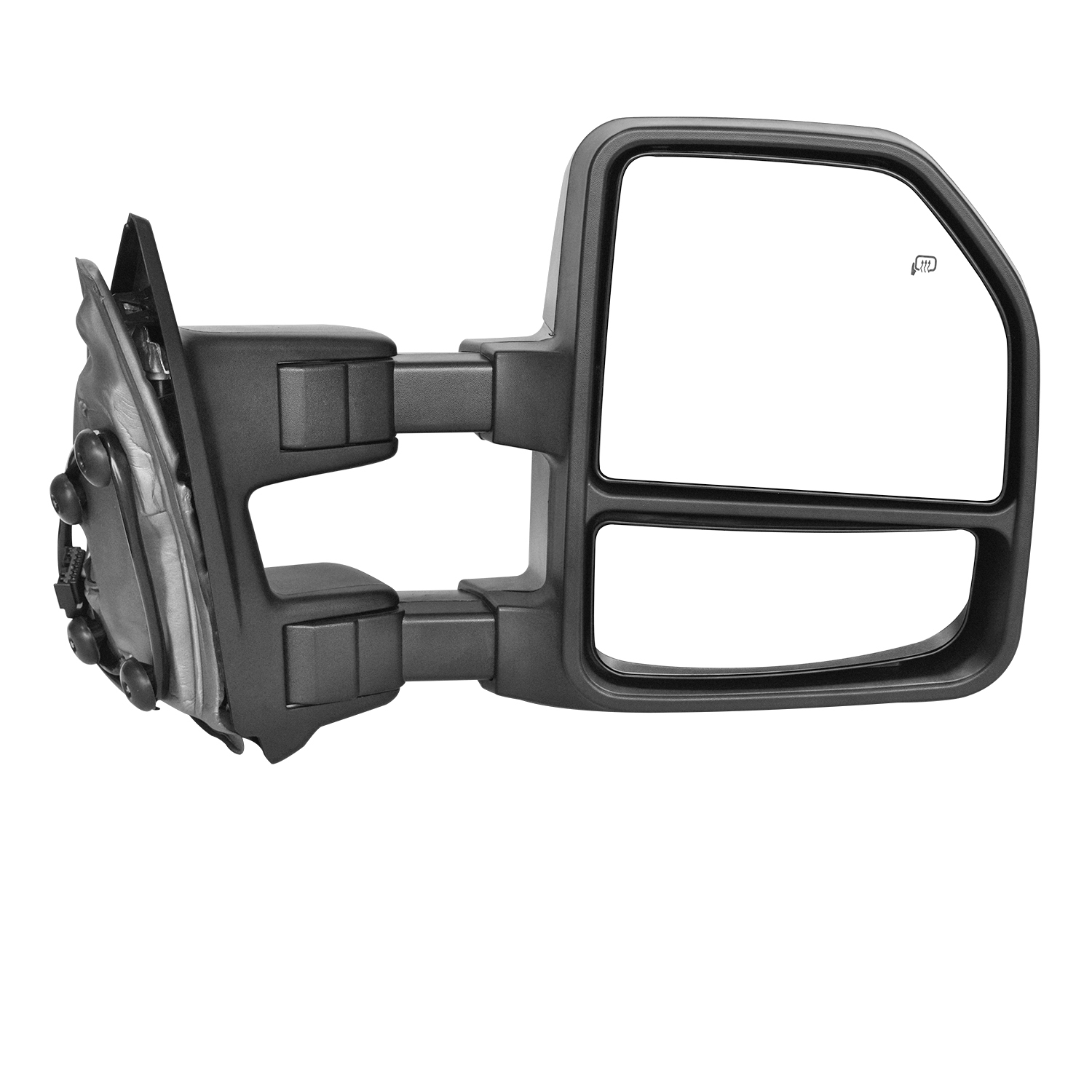 XTWEEX Towing Mirrors Power Heated with Smoke Signal for F250 SuperDuty 19992006 Black Pair