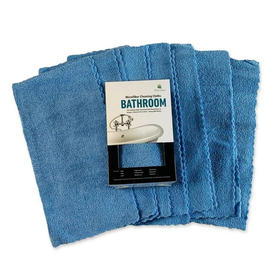 XTek Clean 7pc Microfiber Cleaning Cloths- Bathroom
