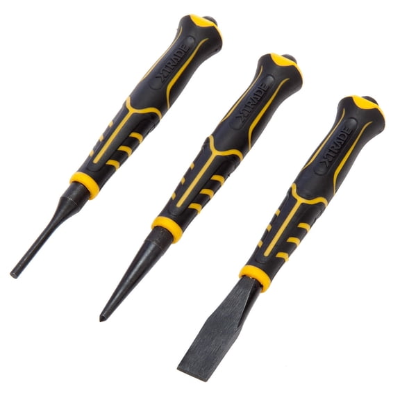 XTrade Chisel & Punch Set (Pack of 3)