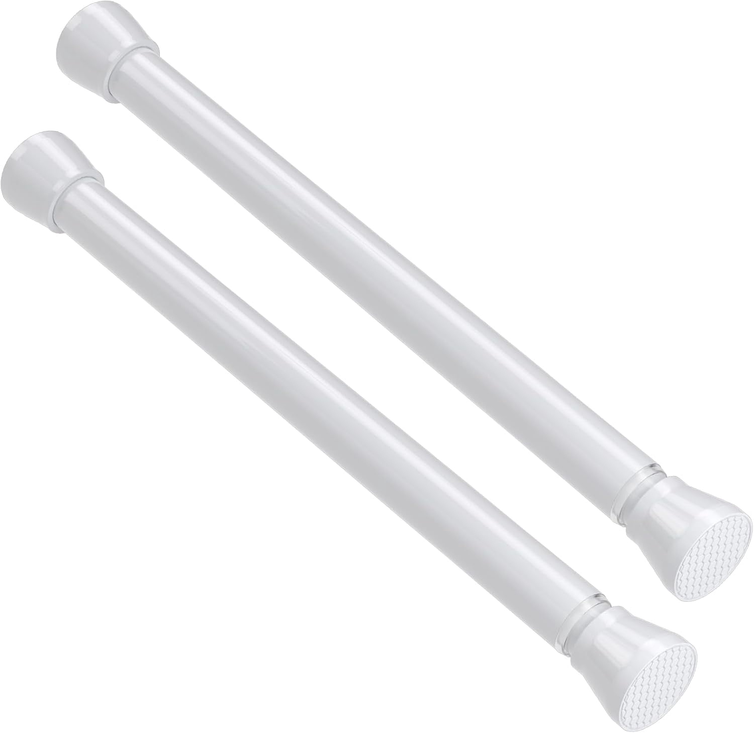 XUANCO-2 Pack Tension Rods 16 to 26 Inch Spring Adjustable Curtain Rods ...