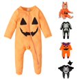 thumbnail image 1 of XUANTAOO Baby Girl Boy Halloween Long Sleeve Romper Casual Pumpkin Baby Outfit Baby Boy Girl Clothes 12-18 Months, 1 of 7