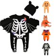 thumbnail image 1 of XUANTAOO Baby Halloween Outfit Boy Girl Print Romper Cartoon Jumpsuit Halloween Clothes Baby Boys Girl Clothes 12-18 Months, 1 of 6