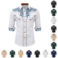 thumbnail image 1 of XUANTAOO Boys' Cotton Shirt Short Sleeve Funny Halloween Outfits Classic 10-11 Years Dress Shirt Boy, 1 of 4