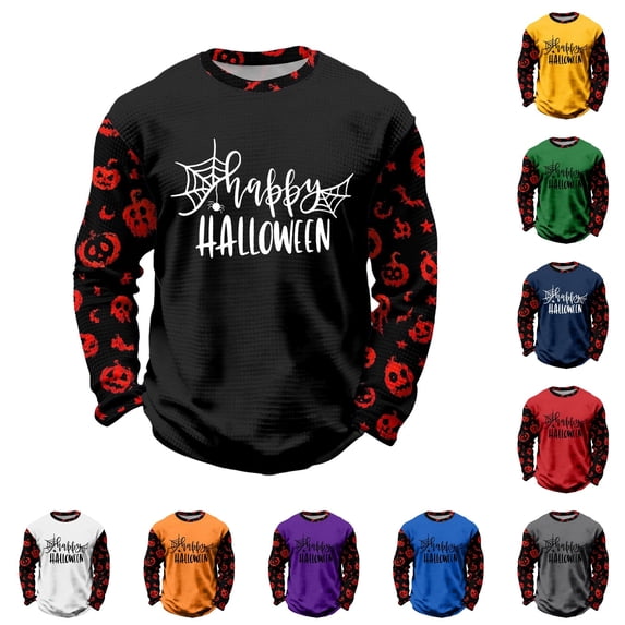 XUANTAOO Boys Girls Short Sleeve T Shirts Cute cartoon style Black Long Sleeve Ghost Pumpkin Graphic Tee Girls Boys Shirts Size 4-5 Years