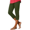 thumbnail image 1 of XUANTAOO Capri Leggings For Women 2026 Trendy Zipper Knee Length Trousers Summer Cropped Pants Trendy Lightweight Ladies Clothing Army Green Capri For Women, 1 of 9