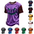 thumbnail image 1 of XUANTAOO Halloween Shirt for Kids Vintage Print Purple Ghost Pumpkin Bat Tee Shirts for Girls Boys 12-13 Years, 1 of 5