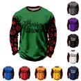 thumbnail image 1 of XUANTAOO Kids Halloween T Shirt Vintage Print Green Long Sleeve Ghost Spider Graphic Tee Boys Girls Halloween Shirts Size 8-9 Years, 1 of 5