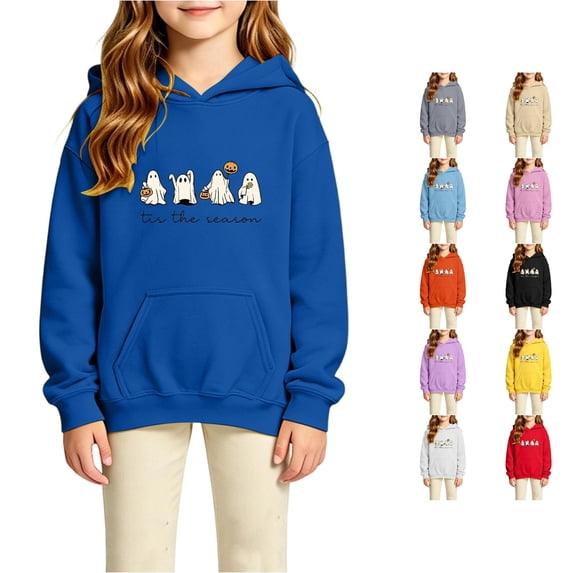 XUANTAOO Sweatshirts for Teen Girls Boys Cute cartoon style Long Sleeve Hooded Pullover Fashion Sweatshirt Hoodies for Girls Boys 10-11 Years