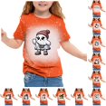 thumbnail image 1 of XUANTAOO Toddler Halloween T Shirt Vintage Print Watermelon Red Pumpkin Ghost Print Tee Halloween Shirts for Girls Boys 6-7 Years, 1 of 5