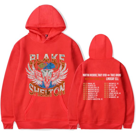 XUANXIAOJIANG Blake Shelton Merch hoodie Unisex retro fashion long sleeved hooded sweatshirt sportswear
