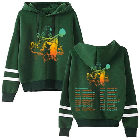 XUANXIAOJIANG Chris Stapleton Pocketless men's and women's trendy pattern casual long sleeved hooded sweatshirt