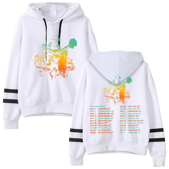 XUANXIAOJIANG Chris Stapleton Pocketless men's and women's trendy pattern casual long sleeved hooded sweatshirt