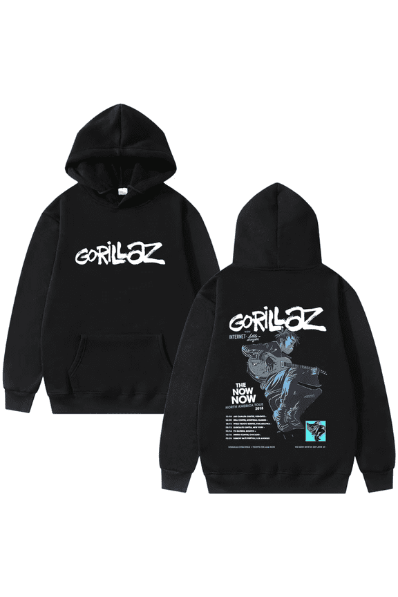 XUANXIAOJIANG Gorillaz Merch Hoodie Oversized Hoodie for Men/Women - Long Sleeves, Casual & Fashionable, Comfortable Fit, Daily Wea