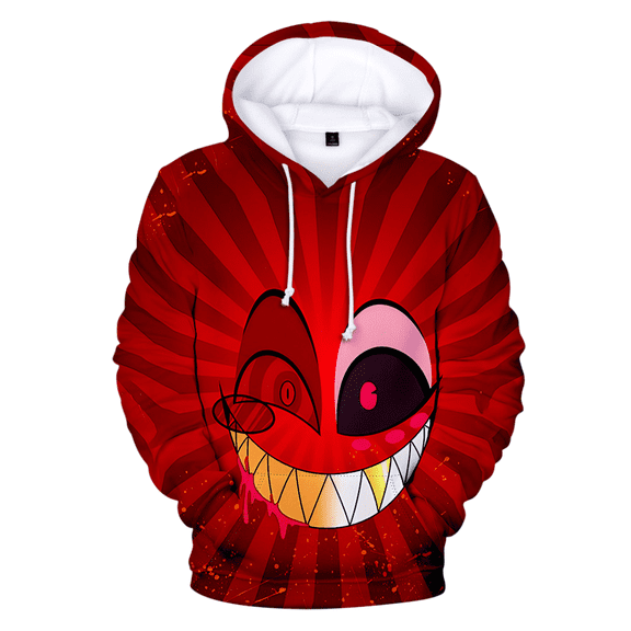 XUANXIAOJIANG Hazbin Hotel Alastor Hoodie Oversized Hoodie for Men/Women - Long Sleeves, Casual & Fashionable, Comfortable Fit, Daily Wea