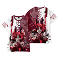 thumbnail image 1 of XUANXIAOJIANG Hazbin Hotel Alastor Merch T-shirt Unisex Cotton Short Sleeved Shirt- Comfortable Casual Wear for Everyday Fashion, 1 of 2