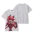 thumbnail image 1 of XUANXIAOJIANG Hazbin Hotel Alastor T-shirt Unisex Cotton Short Sleeved Shirt- Comfortable Casual Wear for Everyday Fashion, 1 of 2