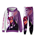thumbnail image 1 of XUANXIAOJIANG Hazbin Hotel Hoodie Comfortable Streetwear Hoodie Pants Bundle - Modern Casual Outfit for All Seasons, 1 of 2
