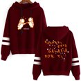 thumbnail image 1 of XUANXIAOJIANG Iván Cornejo Double bar sleeve pocket casual men's and women's long sleeved hooded sweatshirt, 1 of 2