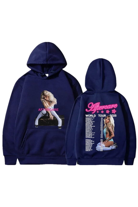 XUANXIAOJIANG Nessa Barrett Merch Hoodie Aftercare World Tour Merch unisex long sleeved sweatshirt hip-hop pullover