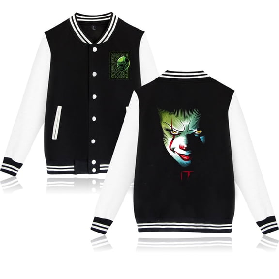 XUANXIAOJIANG Welcome to Derry Baseball shirt fashion trend unisex long sleeved jacket, baseball shirt