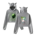 thumbnail image 1 of XUANXIAOJIANG Welcome to Derry Cat ear hoodie fashion trend women's short hoodie sportswear, 1 of 2