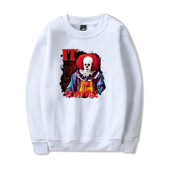 XUANXIAOJIANG Welcome to Derry Sportswear trendy pattern men's and women's fashionable long sleeved round neck pullover
