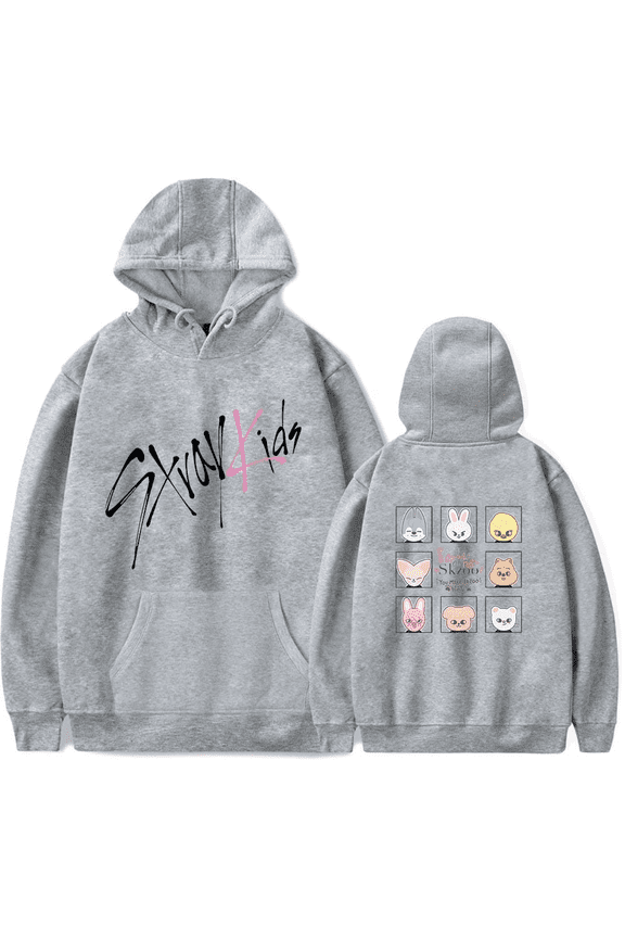 XUANXIAOJIANG stray Kids Hoodie Popular pattern men's and women's casual long sleeved hooded sportswear street wear