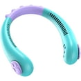 thumbnail image 1 of XUANYI-Neck Fan For Kids Small Size Rechargeable Hanging Neck Fan Outdoor Home Hands Free Animal Dinosaur Fans Cooling Low Voice Summer Supplies - Blue, 1 of 7