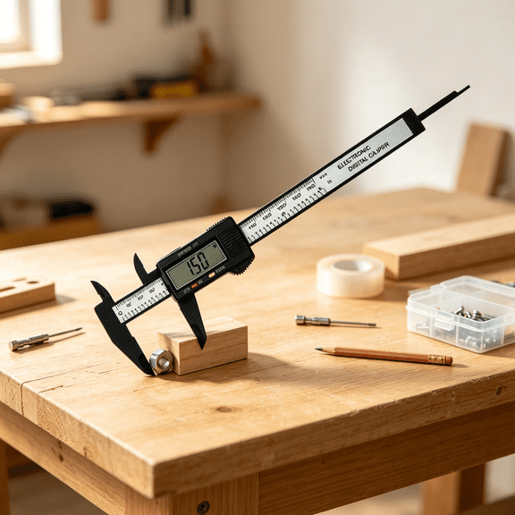 XUBIYM 0-6"Es Digital Caliper with Large Lcd Screen and Auto-Off Feature |" & Metric Conversion Measuring Tool,Perfect for Household/Diy Measurement