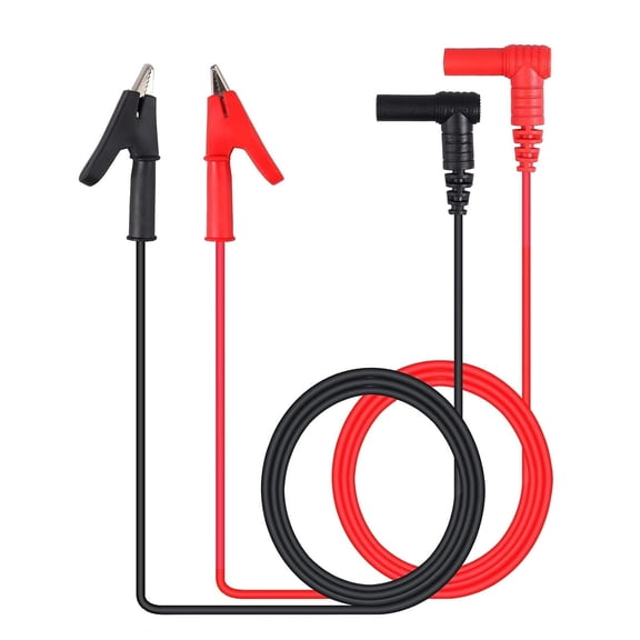 XUBIYM 1 Pair Banana Plug to Alligator Clip Test Lead Cable 1000V/15A,100Cm Flexible Copper Wire, Heavy Duty Multimeter Test Cables for Lab, Automotive &Amp; Circuit Testing