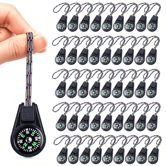 XUBIYM 10/25/50/100 Pack Compass for Kids Mini Compasses Bulk Kids Toy Compass for Party Favor/Hiking/Scout Classroom Learning Directions Compass for Kids