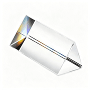 XUBIYM 2.5Inch/ 60Mm Equilateral Crystal Prisms Set, Crystal Triangular Prism Optical Prisms Glass Physics Teaching Refracted Light Spectrum Rainbow Maker Photography Props