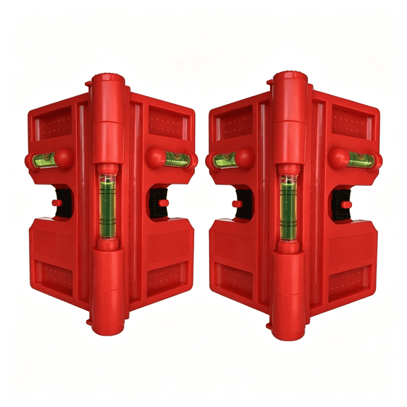 XUBIYM 2 Pack Folding Magnetic Post Level for Pipe,Post and Beams Leveling,Portable Post Level