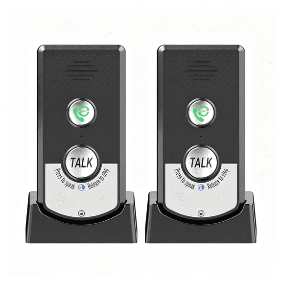 XUBIYM 2 Pack Intercoms Wireless for Home Voice Bidirectional Caller Home Ultra Long Distance Portable Wireless Voice Interphone Elderly Caller Room to Room Communication