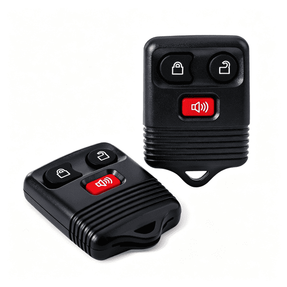 XUBIYM 2 Packs 3 Button Replacement Keyless Entry Remote Key Fob Compatible with F150 F250 F350 Escape Expedition Explorer Ranger Mazda Mercury Lincoln Cwtwb1U331 Cwtwb1U345
