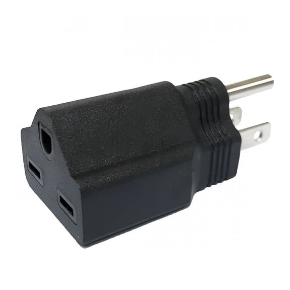 XUBIYM 220V/240V to 110V/120V Plug Adapter, Dual Horizontal to Vertical US Outlet Converter, Compact Power Strip for Travel, Heat-Resistant Electrical Adapter for International Devices