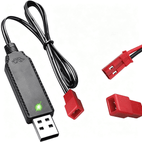 XUBIYM 3.7V Usb Charger Cable with Jst 2 Pin Plug Compatible for Rc Car,Plane,Tank,Boat and Other Remote Control Toys 3.7V Rc Car Charger
