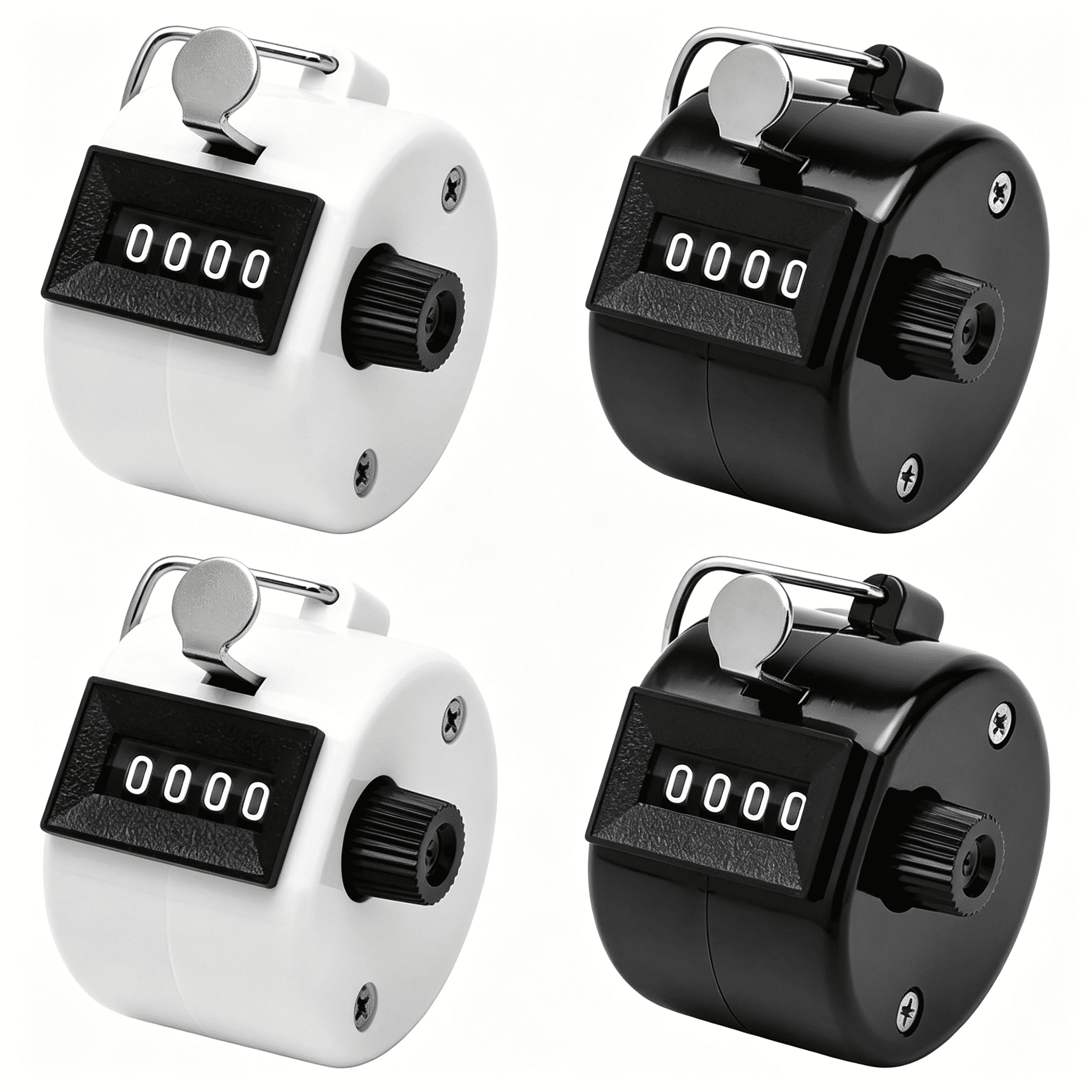 XUBIYM 4-Digit Handheld Mechanical Counter Clicker with Finger Ring ...